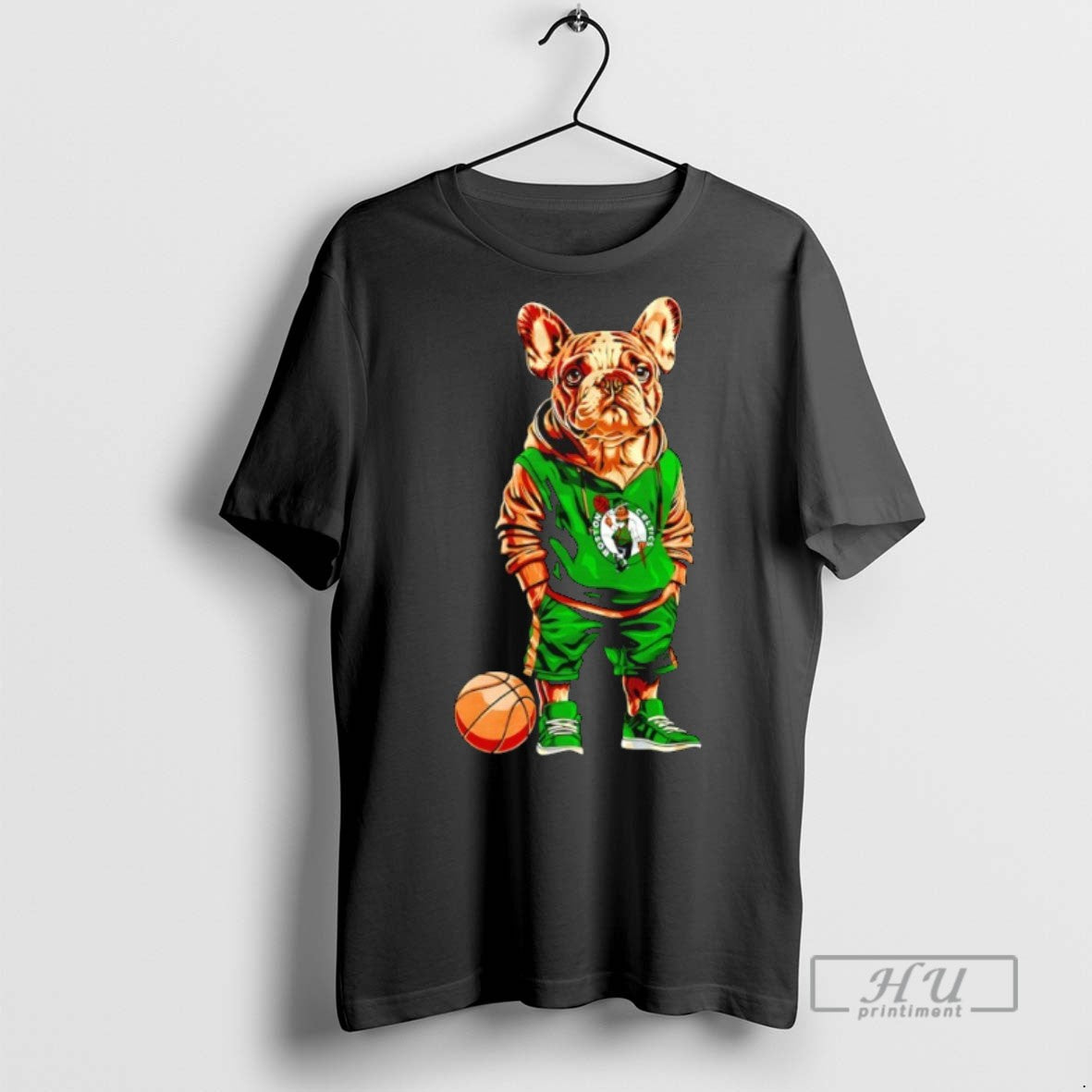 New Boston Celtics X Bulldog Hoop Dogs Tee Shirts Sweatshirt Hoodies