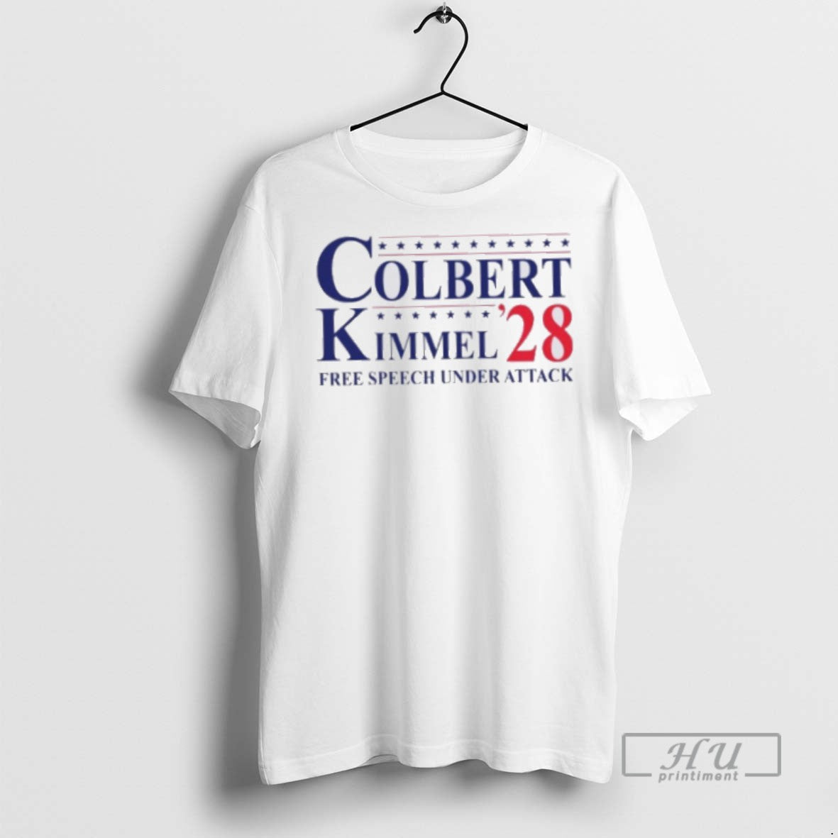 New Colbert Kimmel 2028 Free Speech Under Attack Tee Shirts Sweatshirt Hoodies