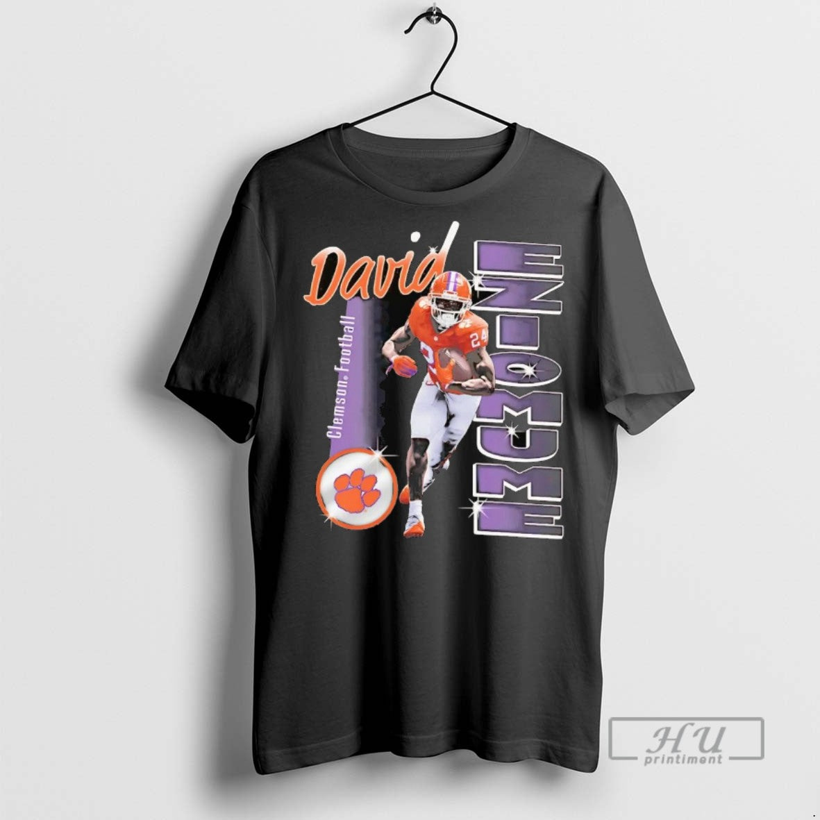 New David Eziomume Portrait Running Clemson Football Tee Shirts Sweatshirt Hoodies