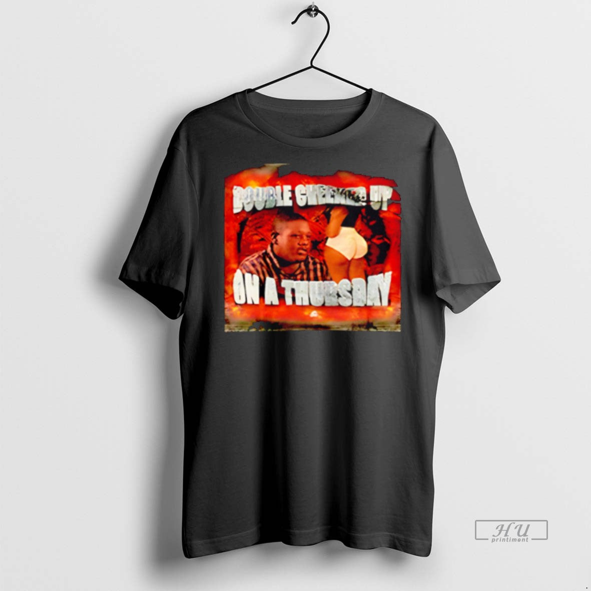 New Double Cheeked Up On A Thursday Graphic Graphic Tee Shirt Sweater