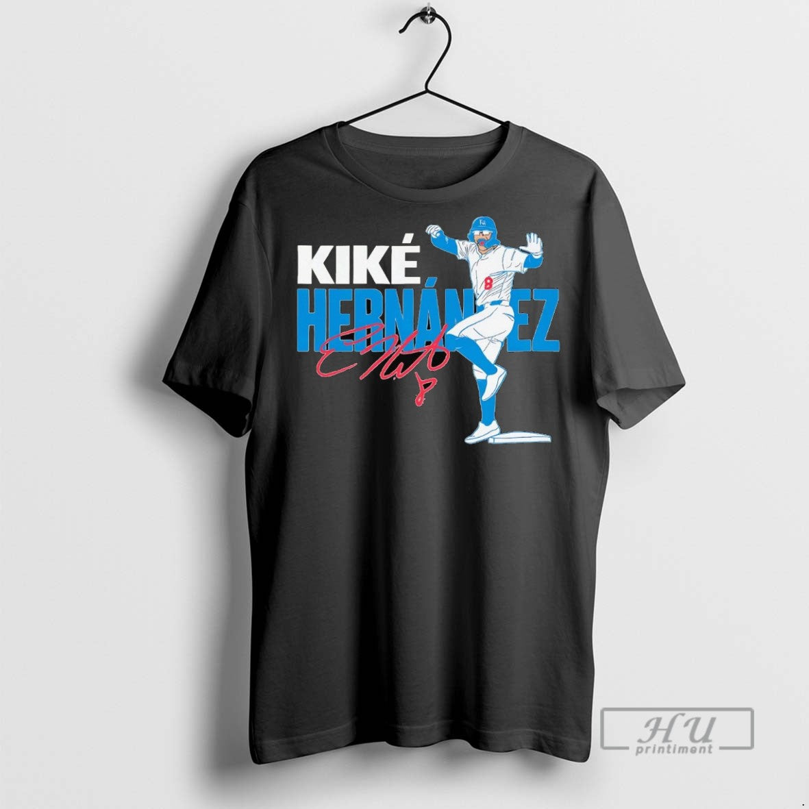 New Enrique Hernandez Dancing Signature Tee Shirts Sweatshirt Hoodies