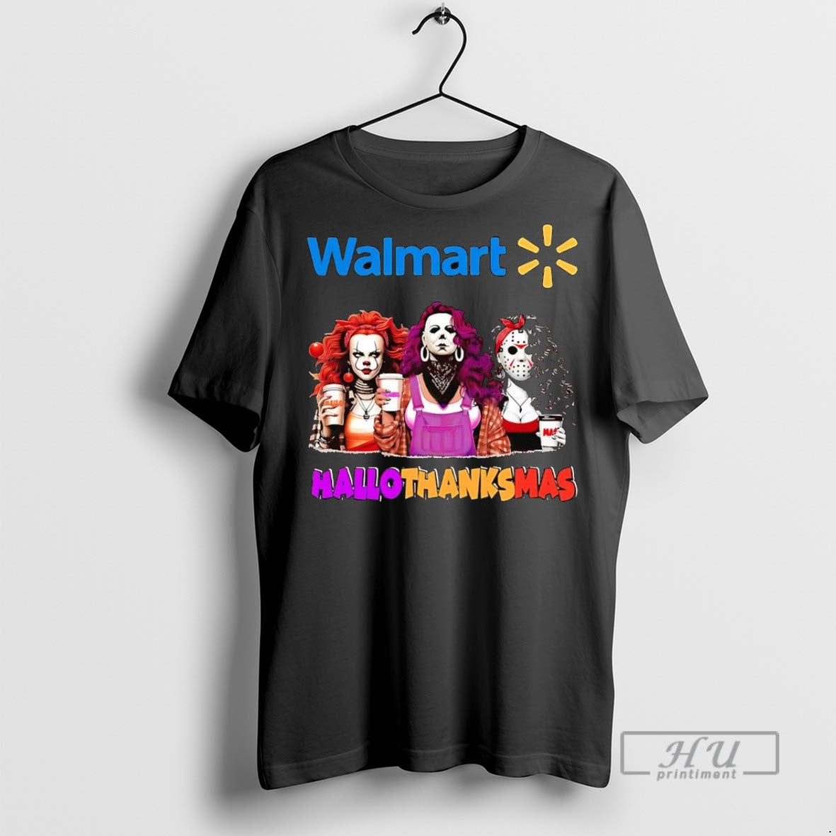 New Horror Girls Walmart Hallothanksmas Tee Shirts Sweatshirt Hoodies