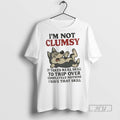 New Husky Im Not Clumsy It Takes Real Skill To Trip Over Completely Nothing Tee