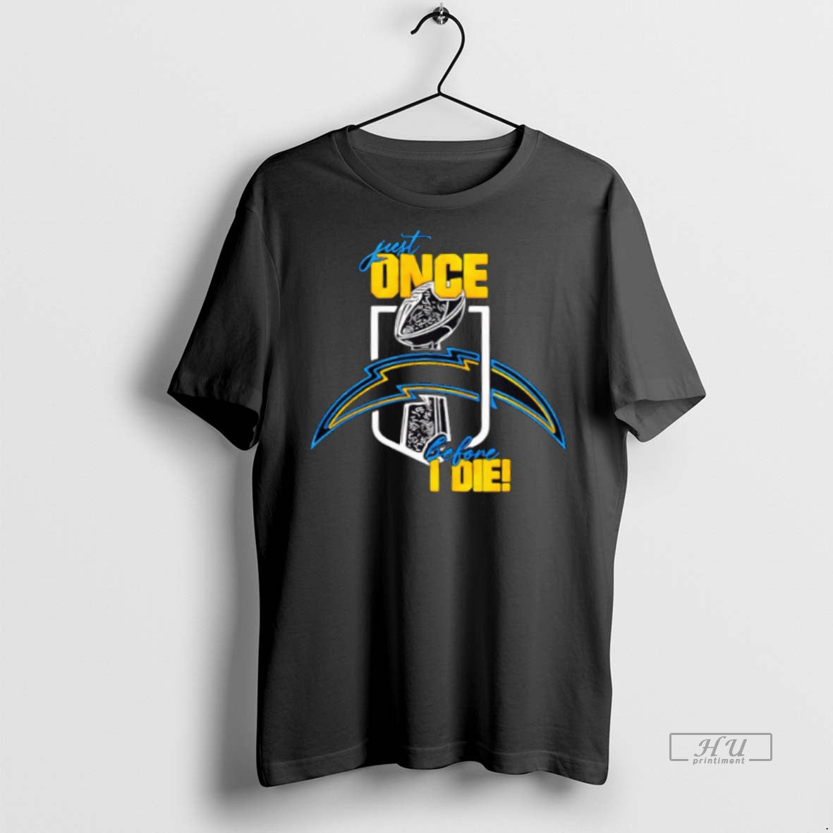 New Just One Before I Die Los Angeles Chargers Graphic Tee Shirt Sweater