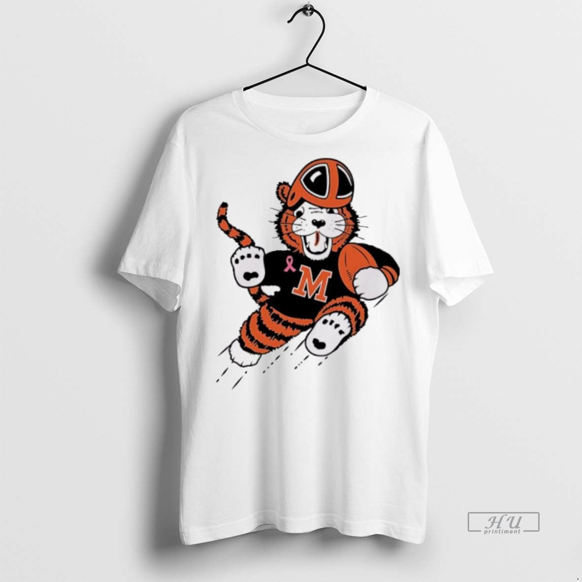 New Obie Massillon Washington Mascot The Breast Cancer Awareness Month Graphic Tee Shirt Sweater