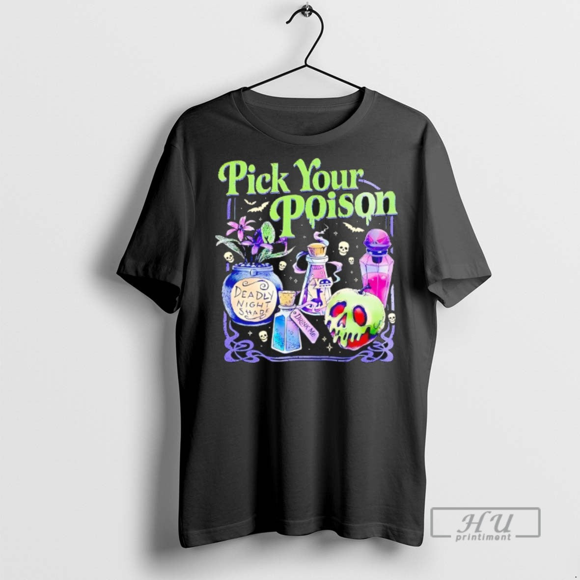 New Pick Your Poison Deadly Night Shade Halloween Tee Shirts Sweatshirt Hoodies