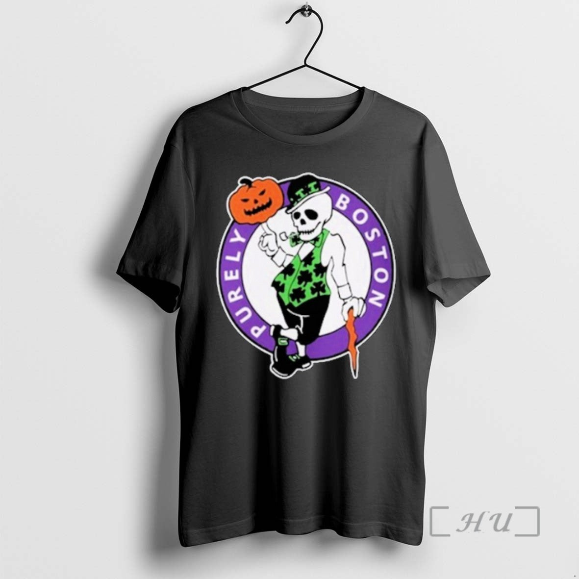 New Purely Boston Celtics Haunted Hoops Halloween Tee Sweater