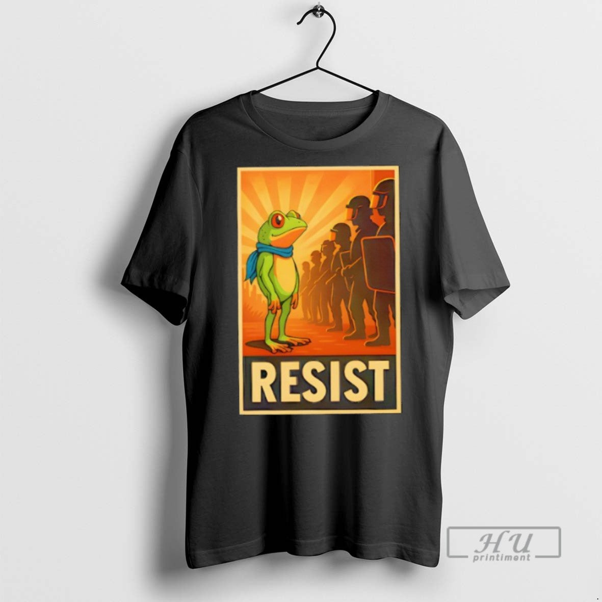 New Resist Portland Frog Anti Trump Anti Fascism Tee Shirts Sweatshirt Hoodies