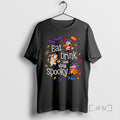New State Fair Of Texas Eat Drink And Stay Spooky Halloween Mascots Tee Sweater