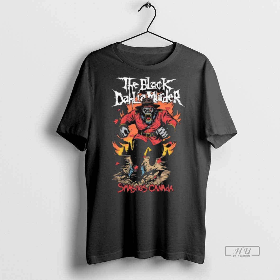 New The Black Dahlia Murder Smashes Canada 2025 Painting Graphic Tee Shirt Sweater