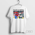 New The Girls Are Fighting Montreal Canadiens Vs Arizona Coyotes Hockey Tee Shirts Sweatshirt Hoodies