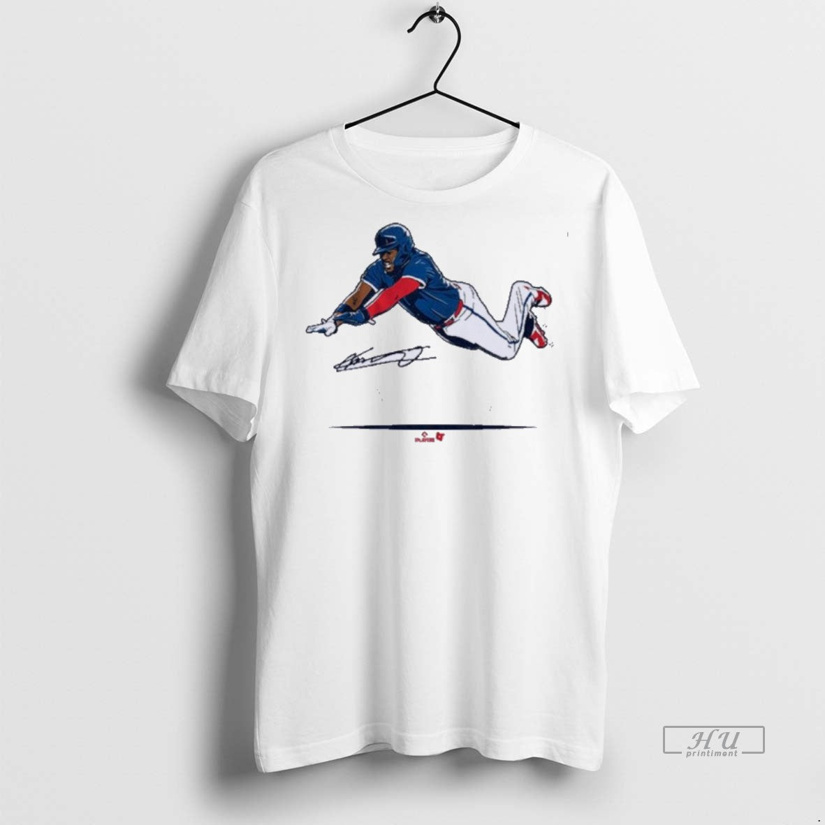 New Vladimir Guerrero Jr Super Vlad Flying Slide Graphic Tee Shirt Sweater