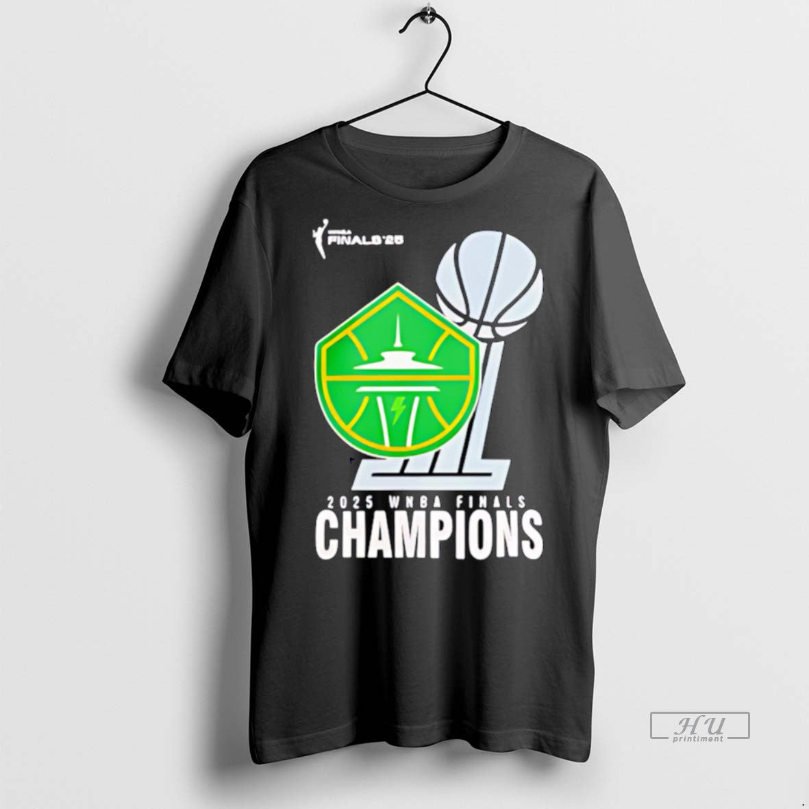 New Wnba Shop 2025 Wnba Champions Seattle Storm Finals Graphic Tee Shirt Sweater
