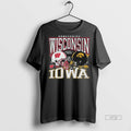 New Wisconsin Badgers Vs Iowa Hawkeyes 2025 Homecoming Gameday Graphic Tee Shirt Sweater