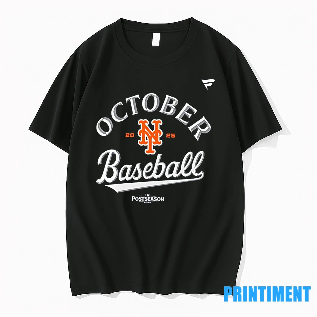 October Baseball New York Mets 2025 Postseason Tshirts Sweater