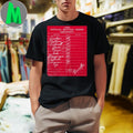 1990 Cincinnati Reds Official Batting Order Unisex