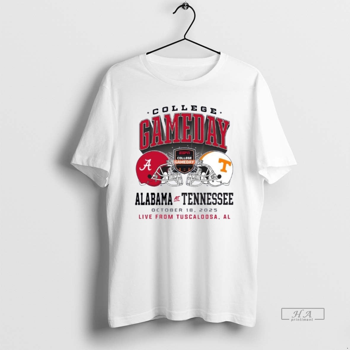 Official 2025 College Gameday Alabama Vs Tennessee Duel Helmet