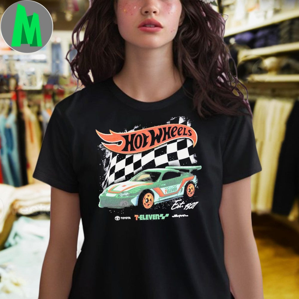 7-Eleven x Hot Wheels Checkered Flag Shirt Unisex