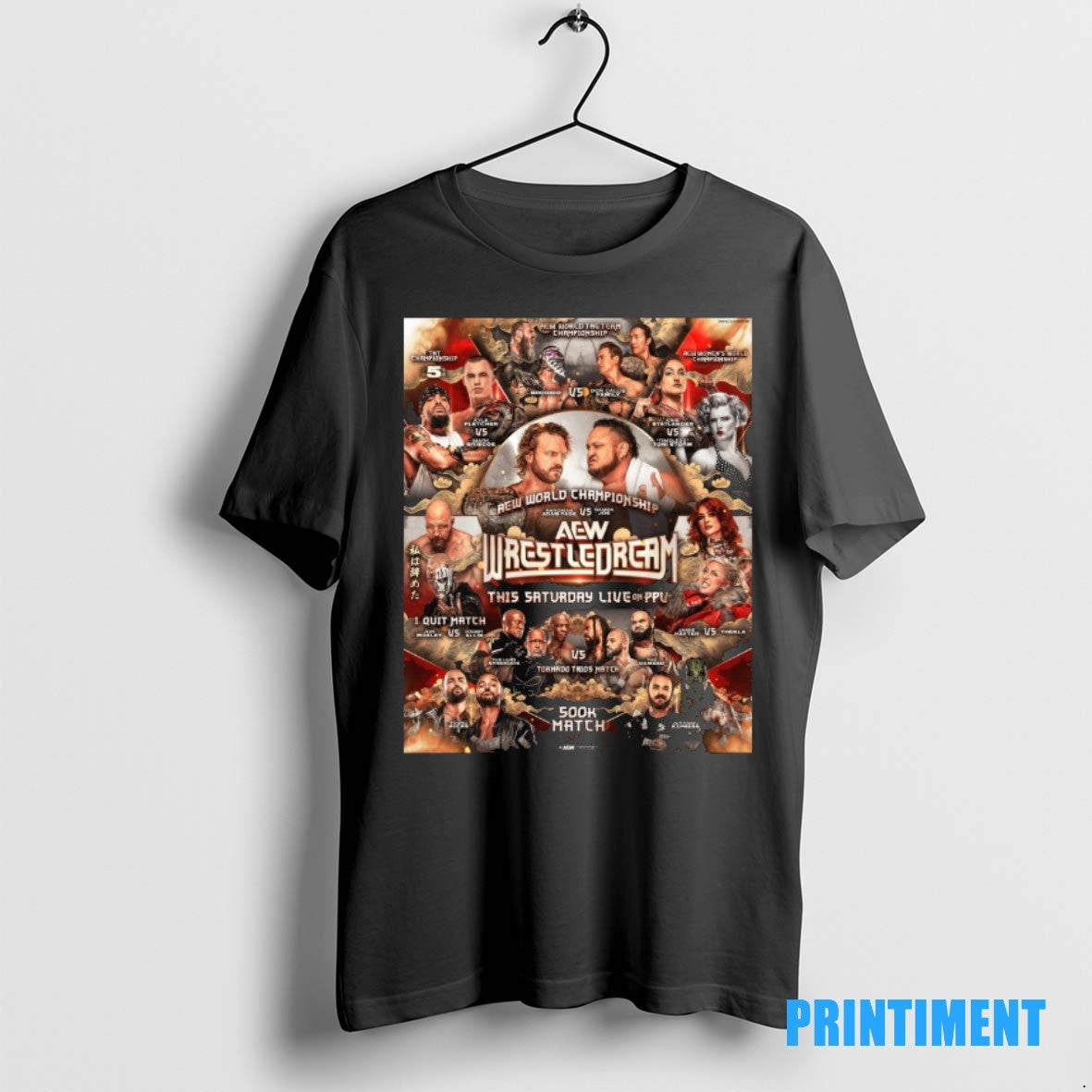 Official Aew World Championship Aew Wrestledream This Saturday 2025 500k Match Tee Sweater