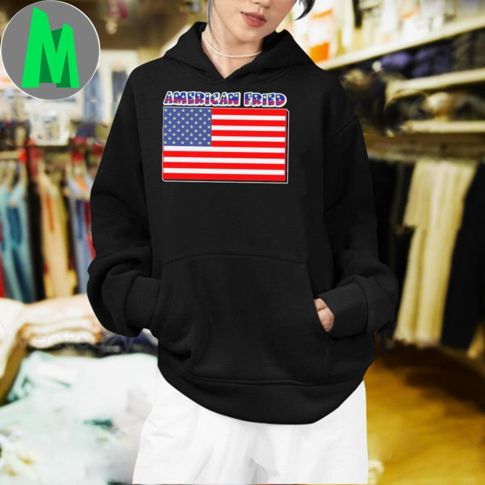 American Fried Flag Shirt Unisex