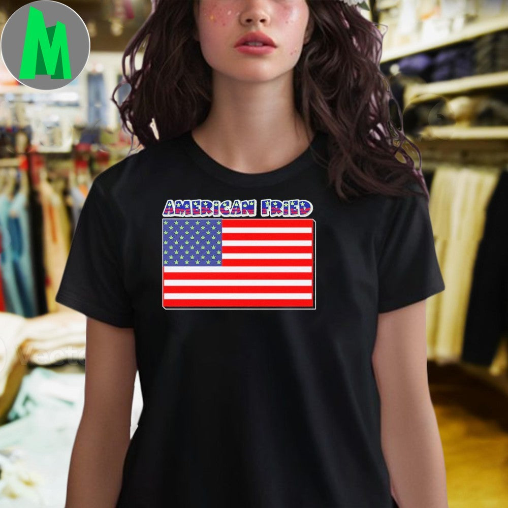 American Fried Flag Shirt Unisex