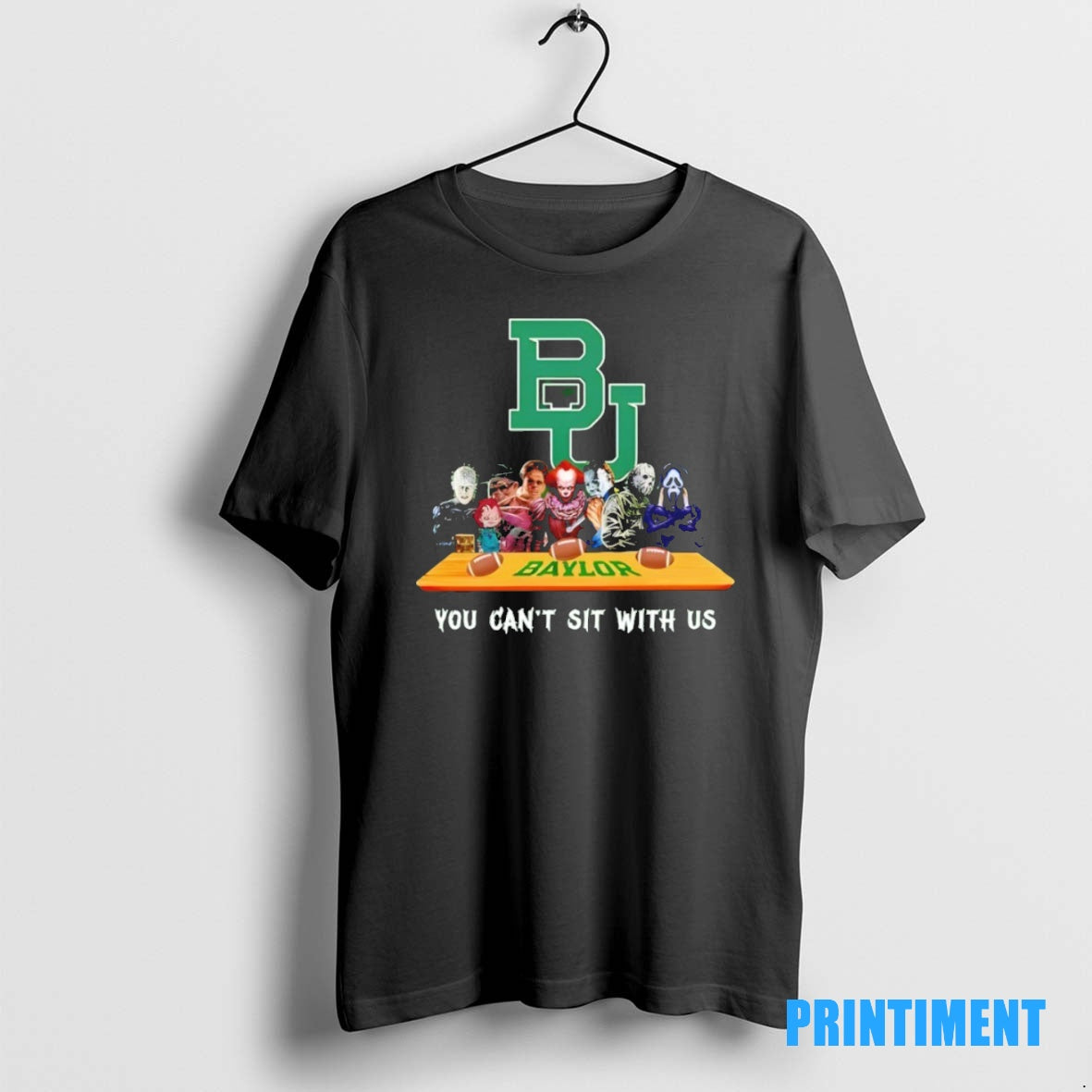 Official Baylor Bears Horror Movie Characters You Cant Sit With Us Halloween Tee Sweater