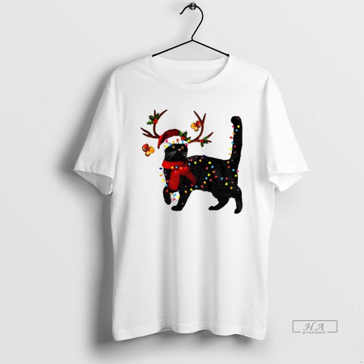 Official Black Cat Santa Hat Merry Christmas 2025
