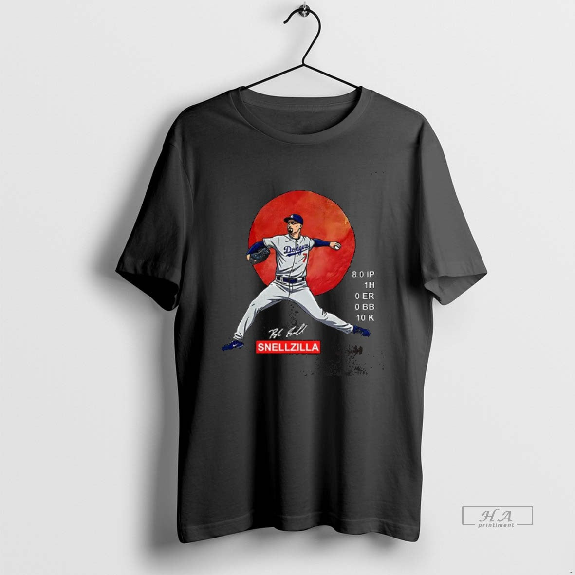Official Blake Snell Los Angeles Dodgers Baseball Win Shirts Snellzilla Signature