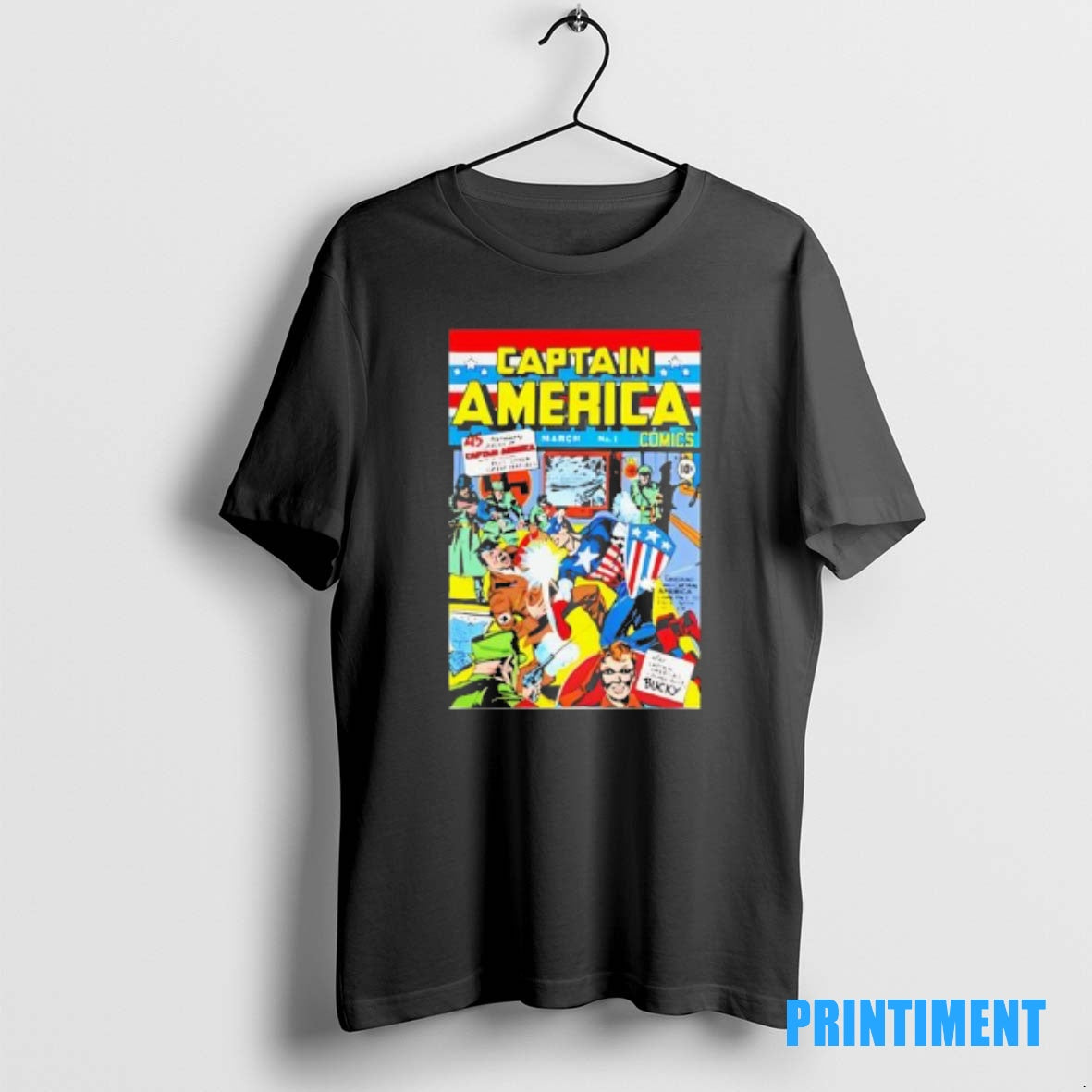 Official Captain America Punching Hitler Comic Tee Sweater