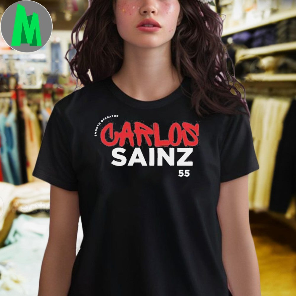 Carlos Sainz Smooth Operator #55 F1 Racing Shirt Unisex