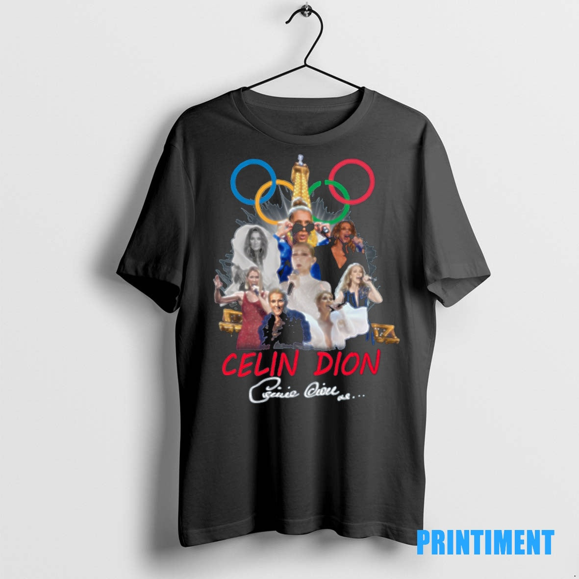 Official Celine Dion Merch Celine Dion 2024 Olympics T Tee Sweater