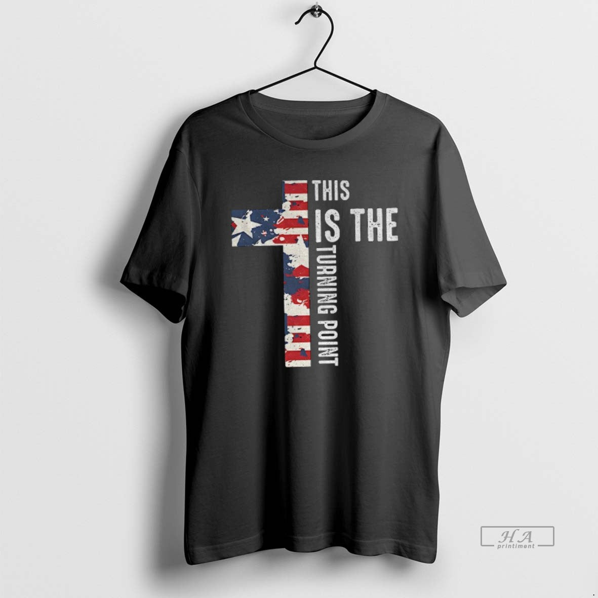 Official Charlie Kirk This Is The Turning Point Cross Christian Usa Flag