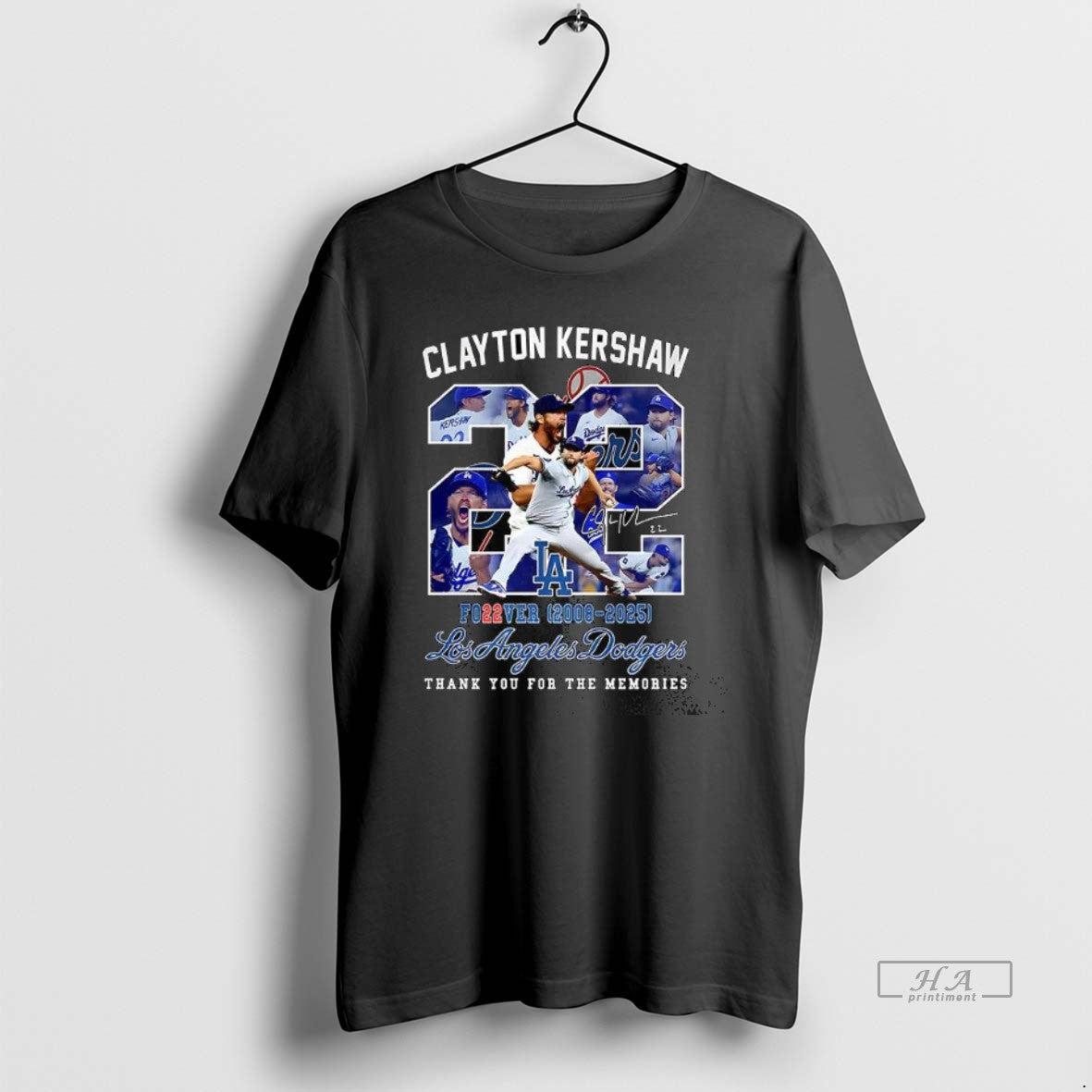 Official Clayton Kershaw Cover 2008 2025 Los Angeles Dodgers Thank You For The Memories Signature