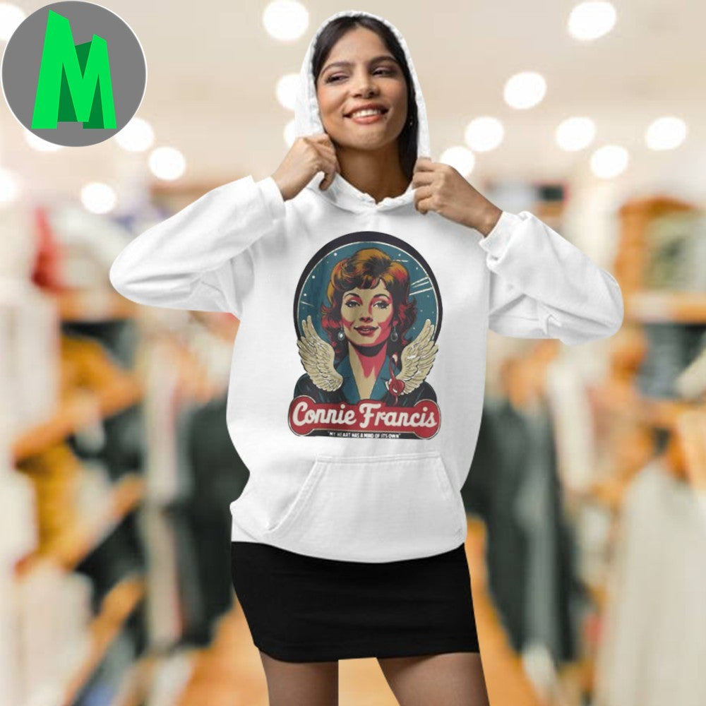 Connie Francis My Heart Has A Mind Of Its Own Angel Shirt Unisex