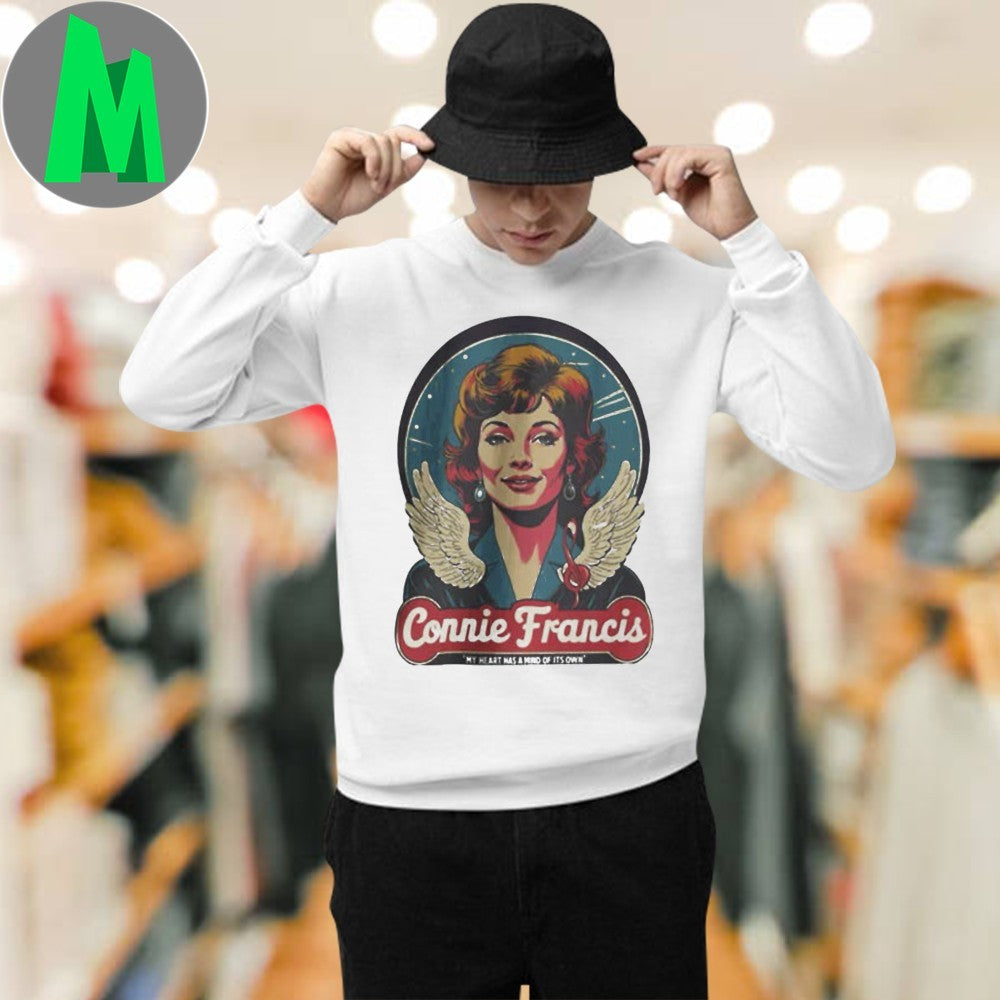 Connie Francis My Heart Has A Mind Of Its Own Angel Shirt Unisex