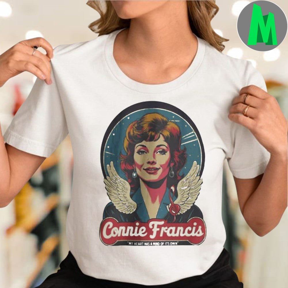 Connie Francis My Heart Has A Mind Of Its Own Angel Shirt Unisex