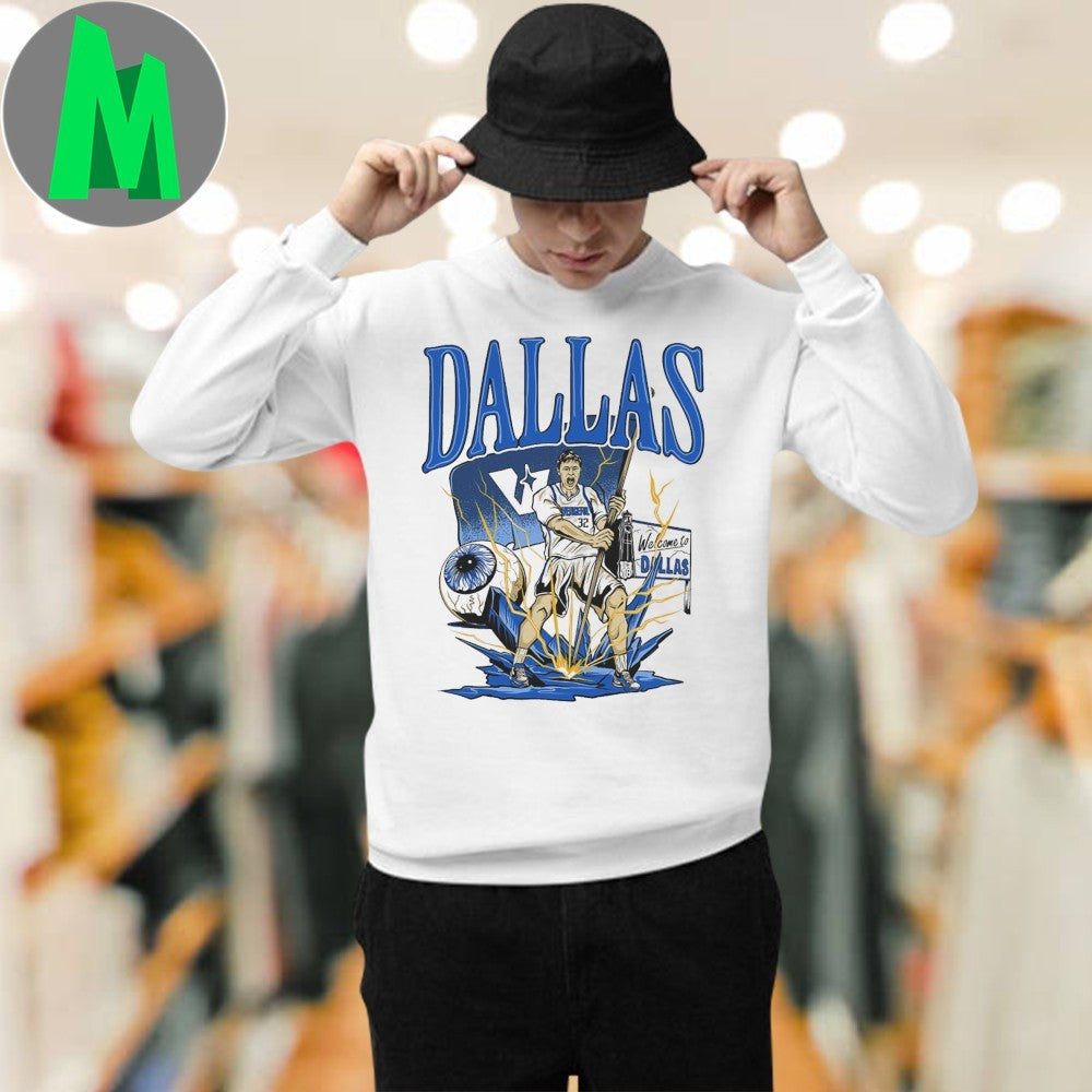 Dallas Mavericks Welcome To Dallas NBA Basketball Player Shirt Unisex