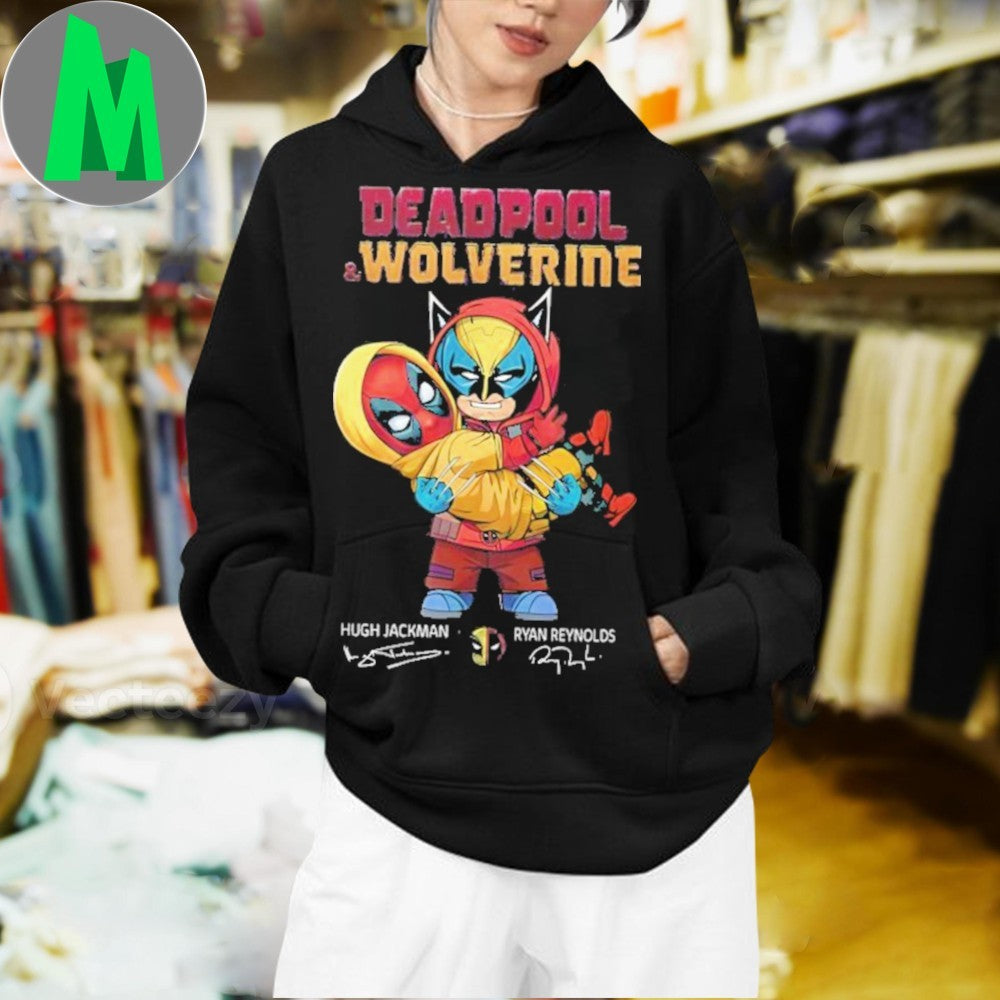 Deadpool & Wolverine Hugh Jackman x Ryan Reynolds Signature Unisex Unisex