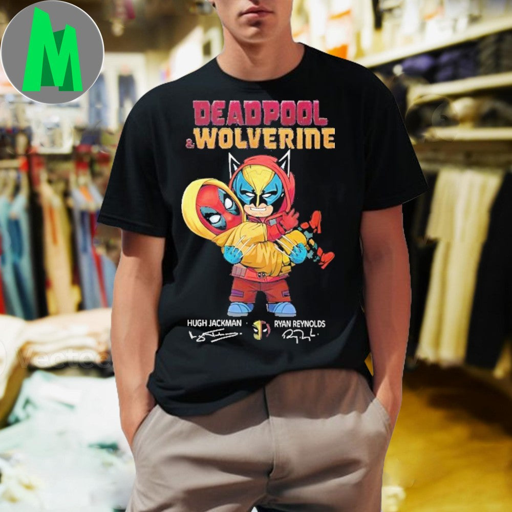 Deadpool & Wolverine Hugh Jackman x Ryan Reynolds Signature Unisex Unisex