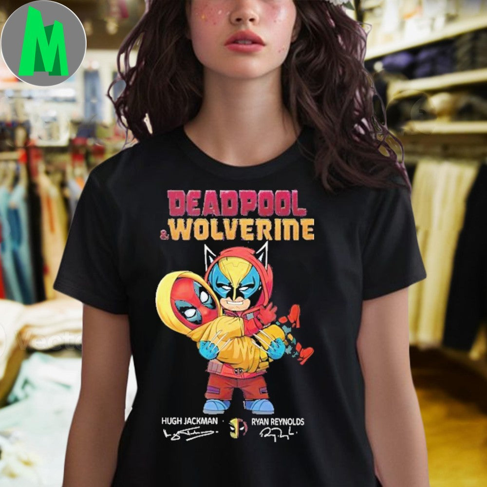 Deadpool & Wolverine Hugh Jackman x Ryan Reynolds Signature Unisex Unisex