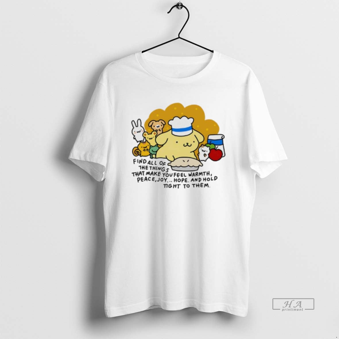 Official Find All Of The Things That Make You Feel Warmth Peace Joy Hope Cartoon