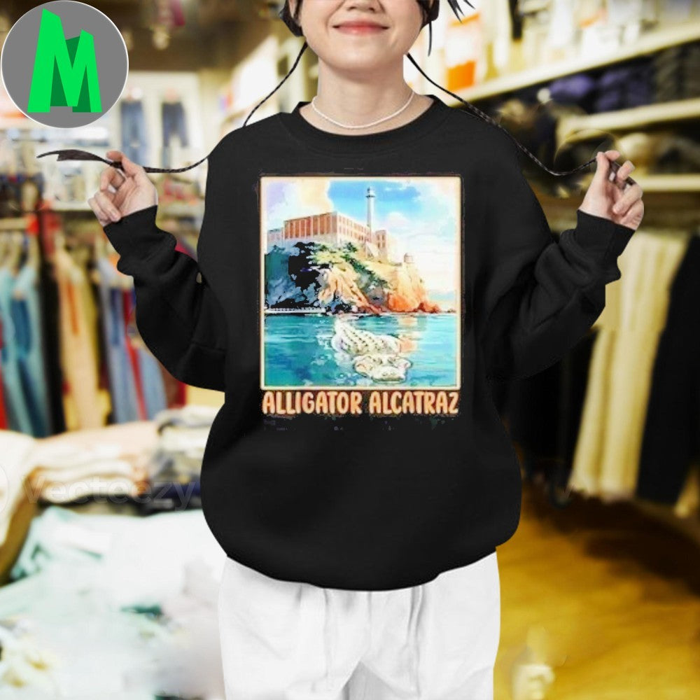 Florida Alcatraz Island Alligator Graphic Unisex
