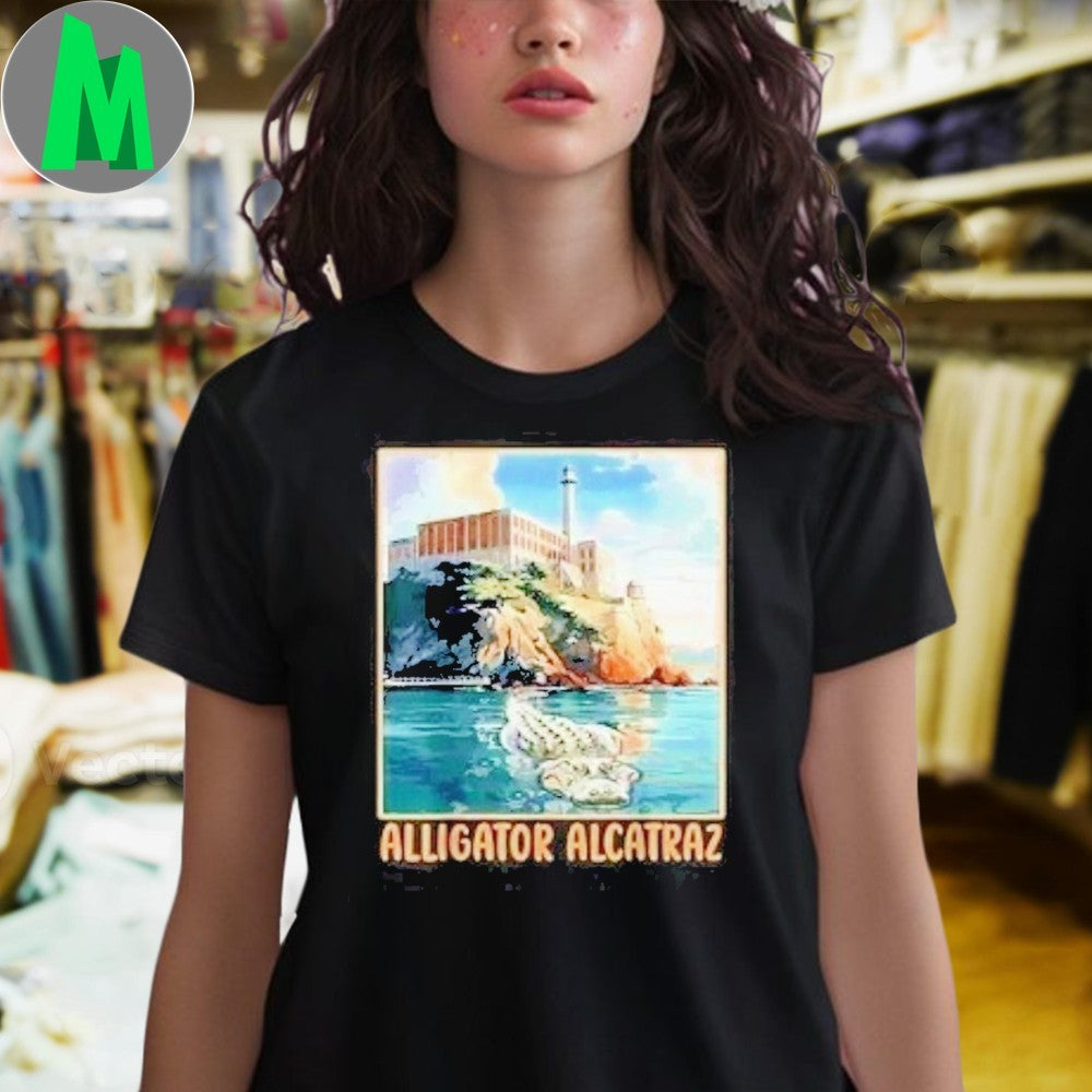 Florida Alcatraz Island Alligator Graphic Unisex