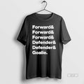 Official Forward Forward Forward Defender Defender Goalie List Team