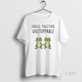 Official Frogs Together Unstoppable Funny Vintage Portland Frog Pride