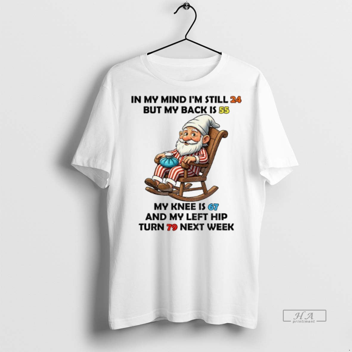 Official Gnome In My Mind Im Still But My Back Is My Knee Is And