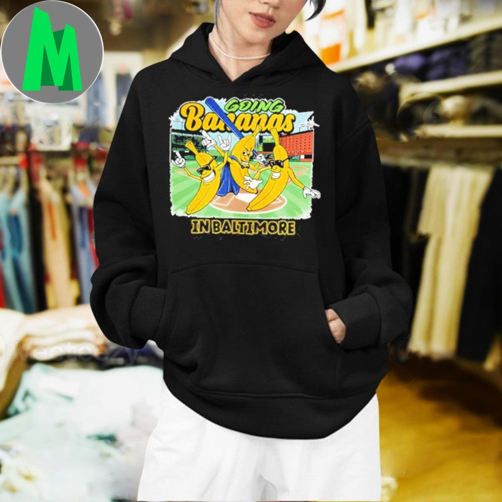 Going Bananas in Baltimore Baseball Banana Characters Shirt Unisex