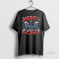 Official Have Yourself A Merry F Caw F Christmas Funny Crow Shirt