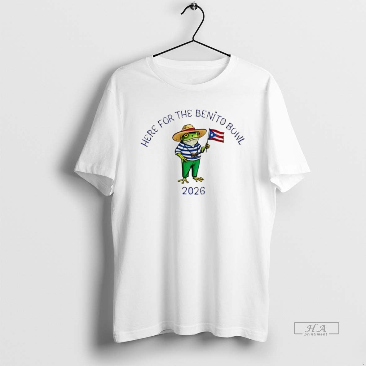 Official Here For The Benito Bowl 2026 Frog Puerto Rican Flag