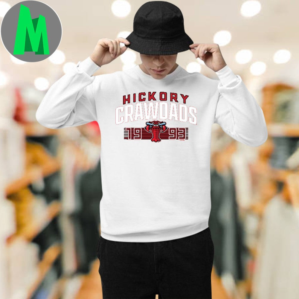 Hickory Crawdads Stripped Shirt Unisex